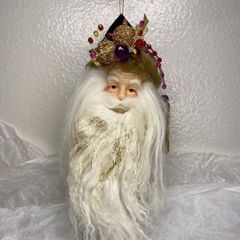 Santa Claus Christmas Ornament 10" Collectible New WT